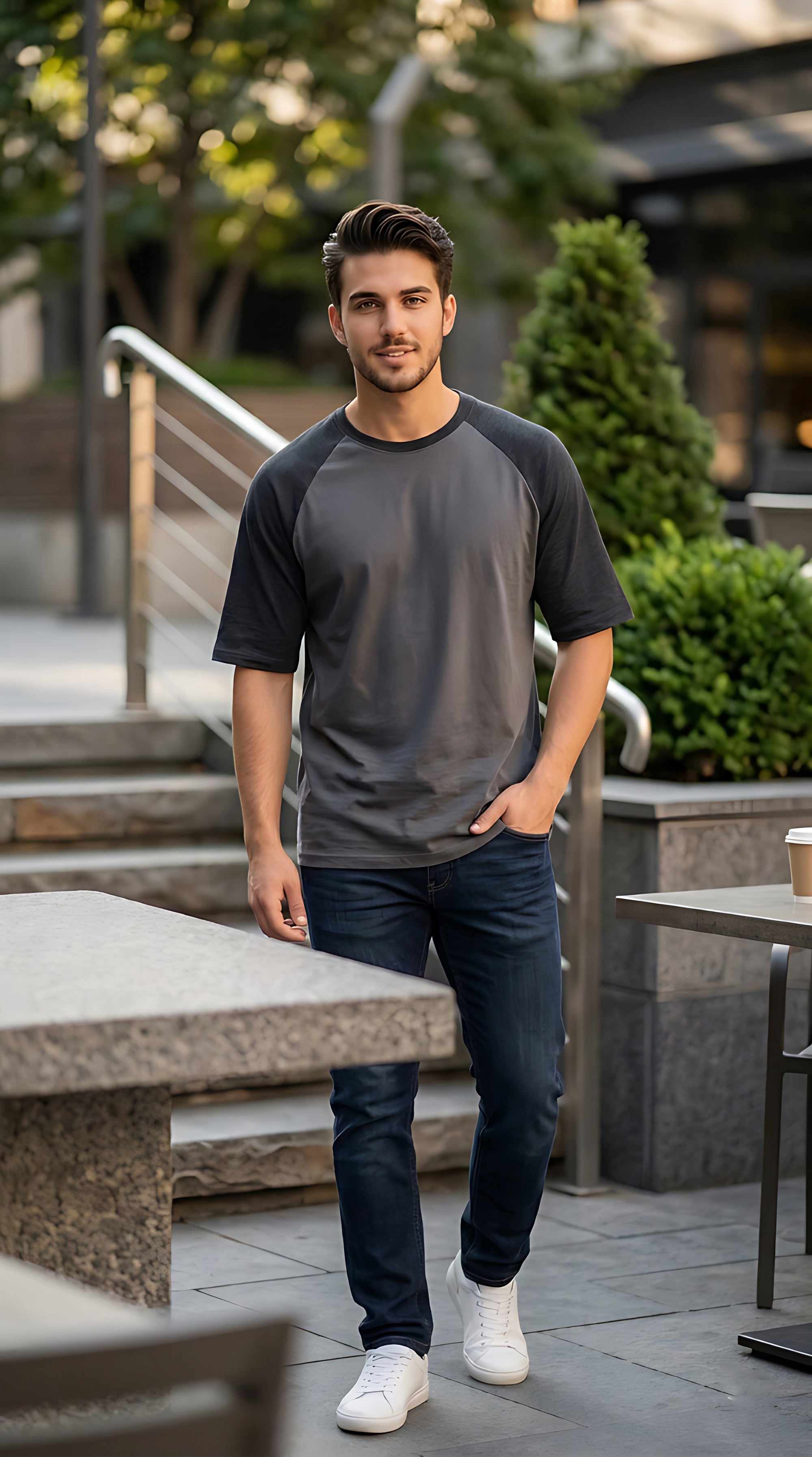 Raglan sleeve Oversized Fit Tshirt