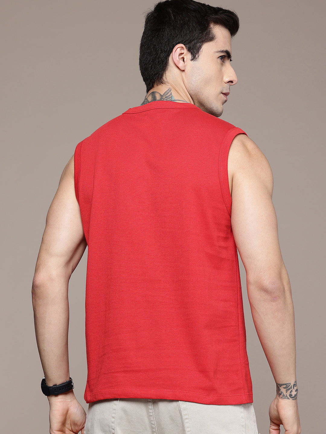 Sleeveless Red T-Shirt
