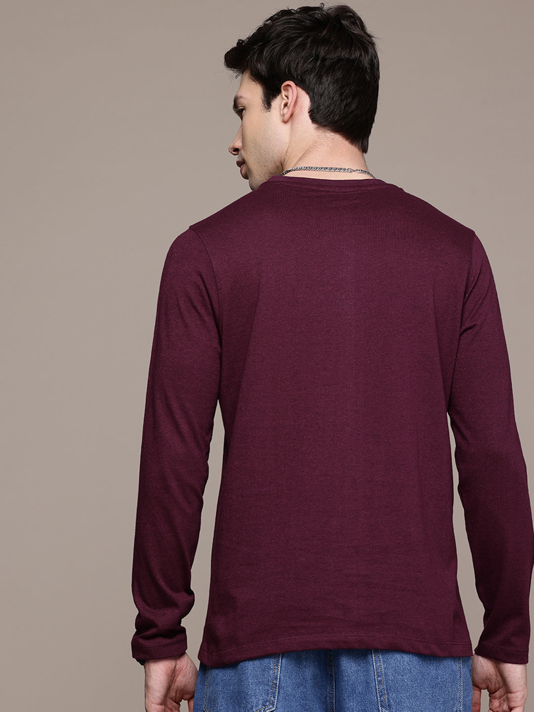 Long Sleeve Burgundy T-Shirt