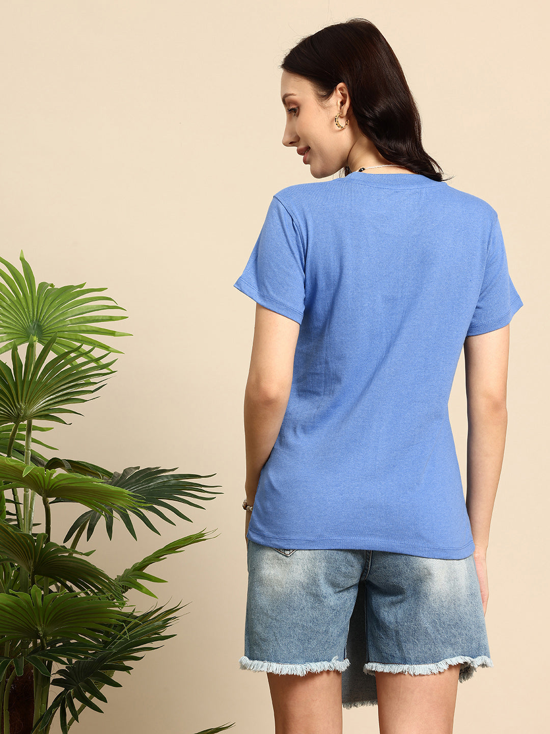 Half Sleeve Sky Blue T-Shirt