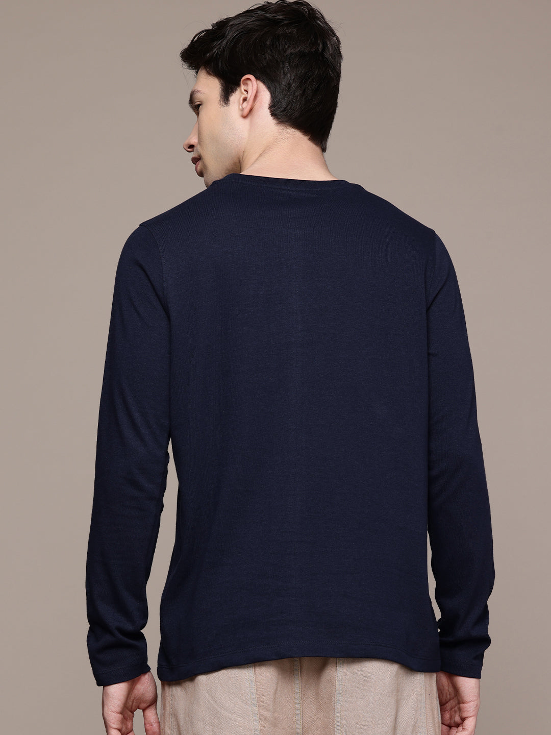 Long Sleeve Navy T-Shirt