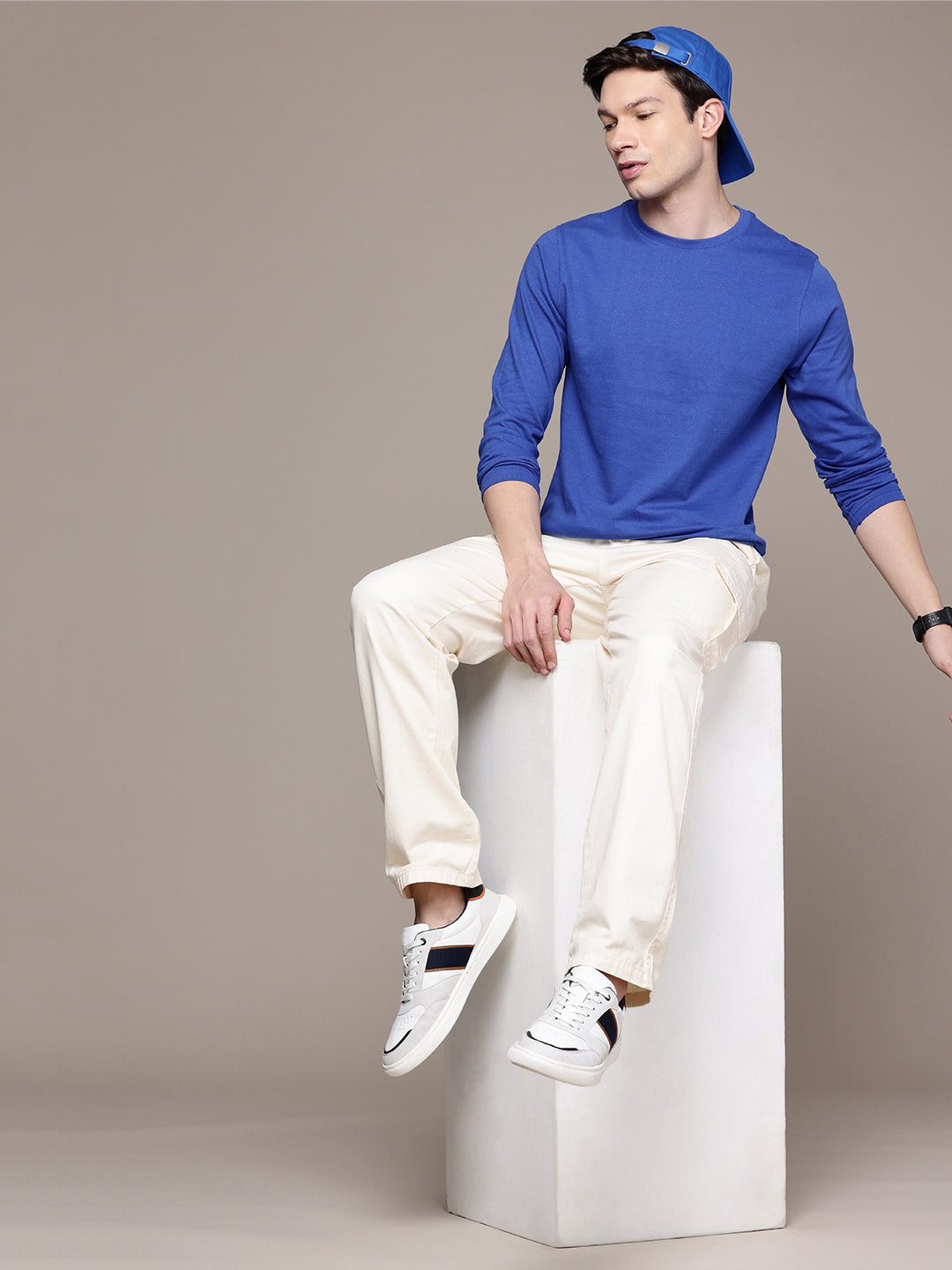 Long Sleeve Royal Blue T-Shirt