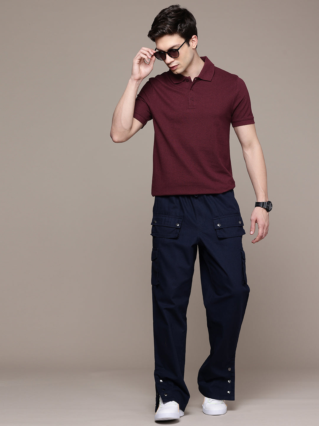 Burgundy Polo T-Shirt