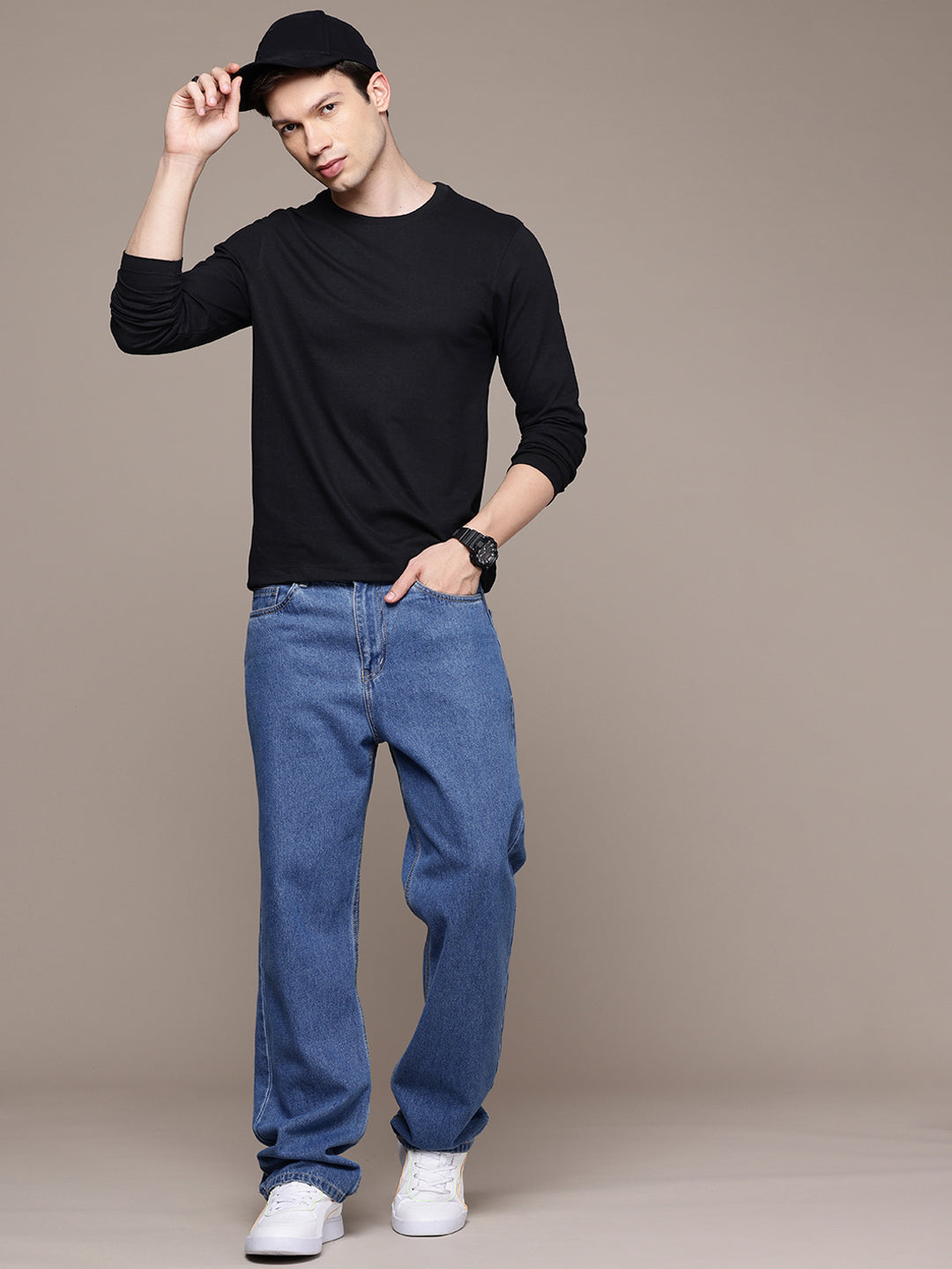Long Sleeve Black  T-Shirt