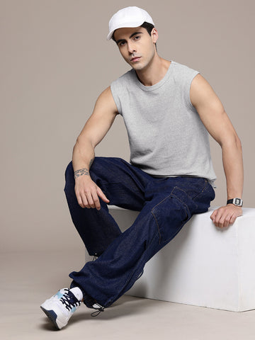 Sleeveless  Grey T-Shirt