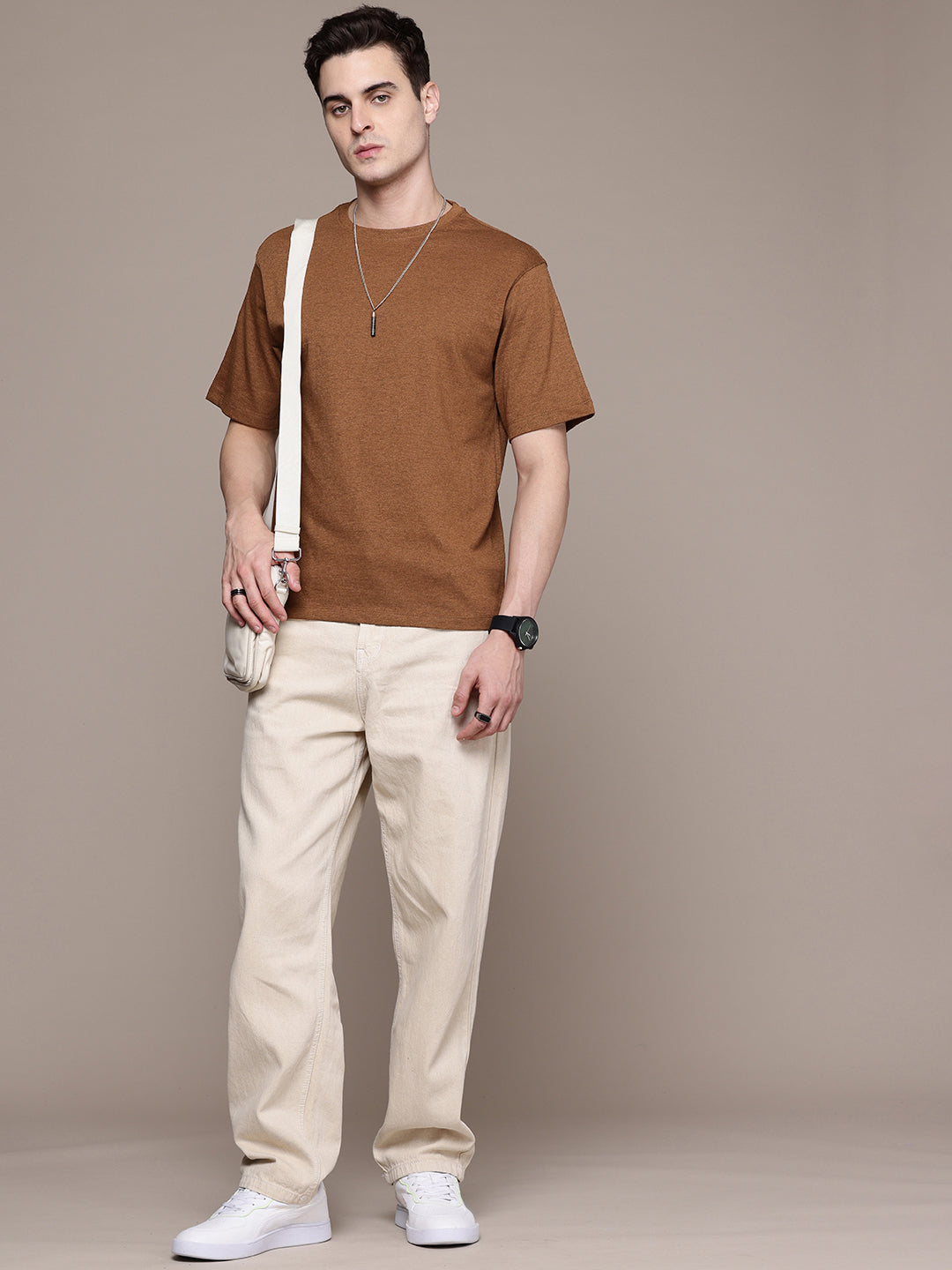 Oversized Mustard Brown T-Shirt