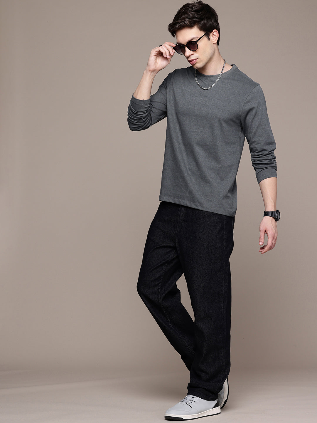 Long Sleeve Steel Grey T-Shirt
