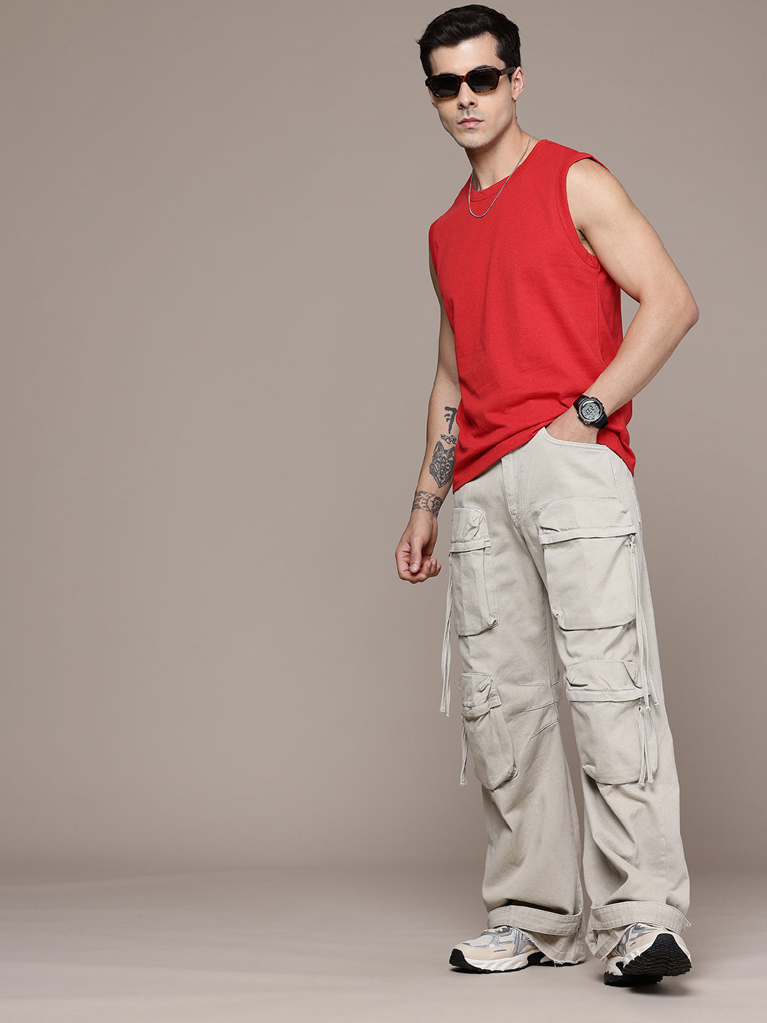 Sleeveless Red T-Shirt