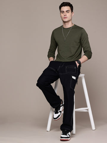 Long Sleeve Olive Green T-Shirt