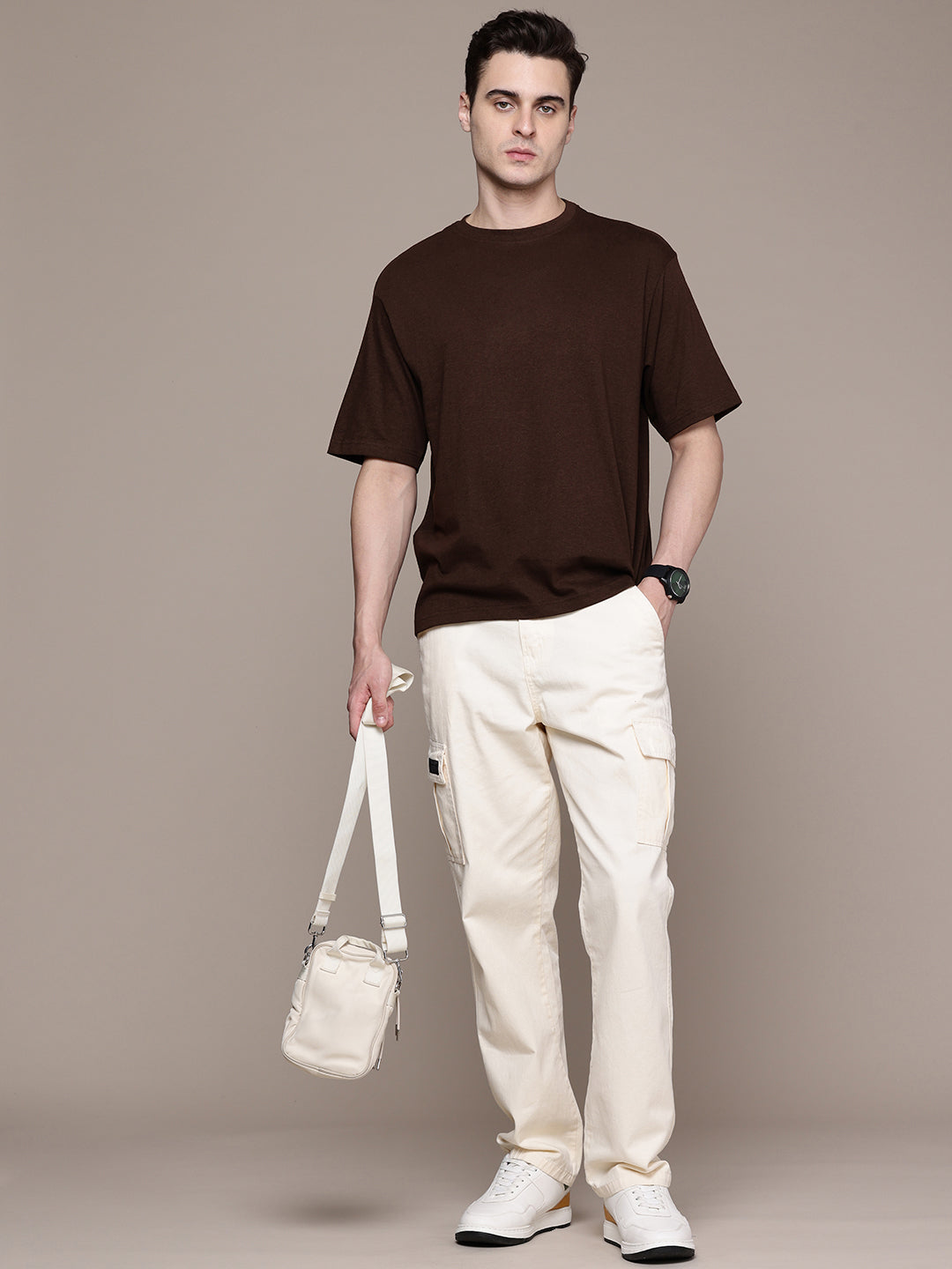 Oversized Coffee Brown T-Shirt