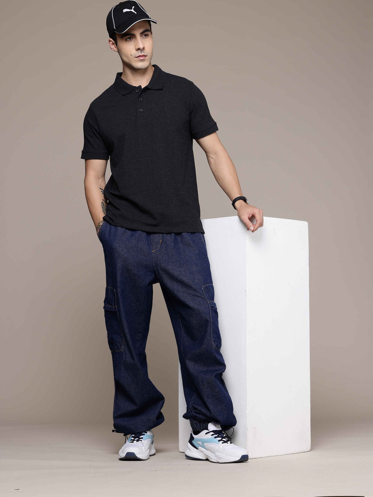 Charcoal Polo T-Shirt