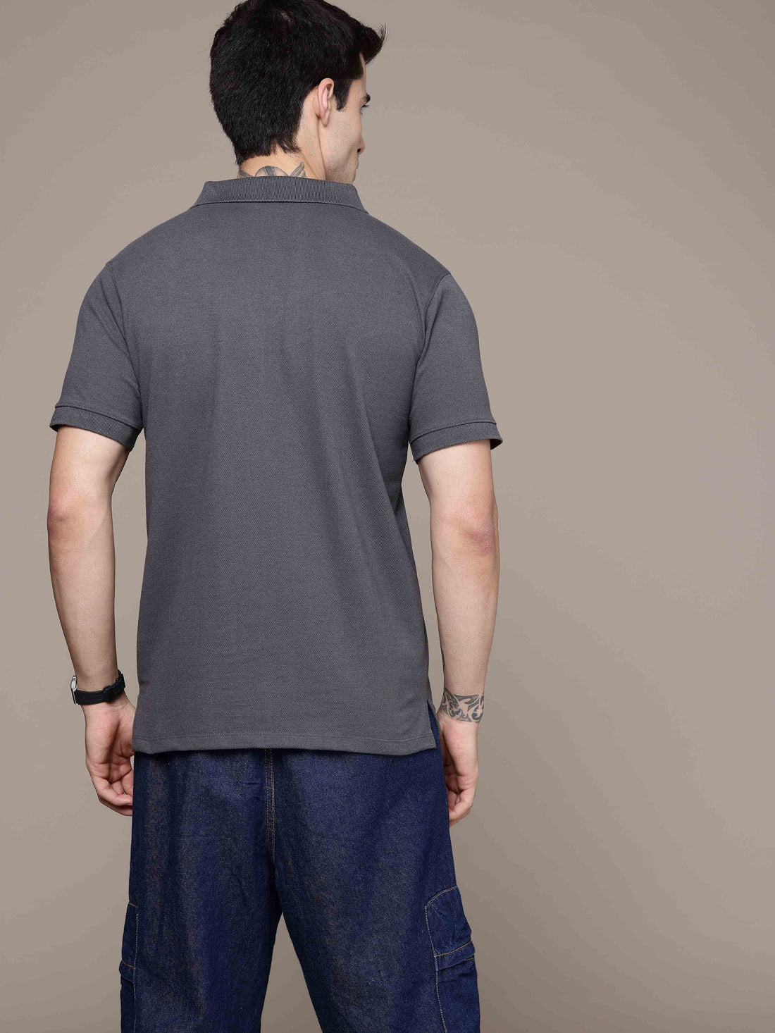 Steel Grey Polo T-Shirt