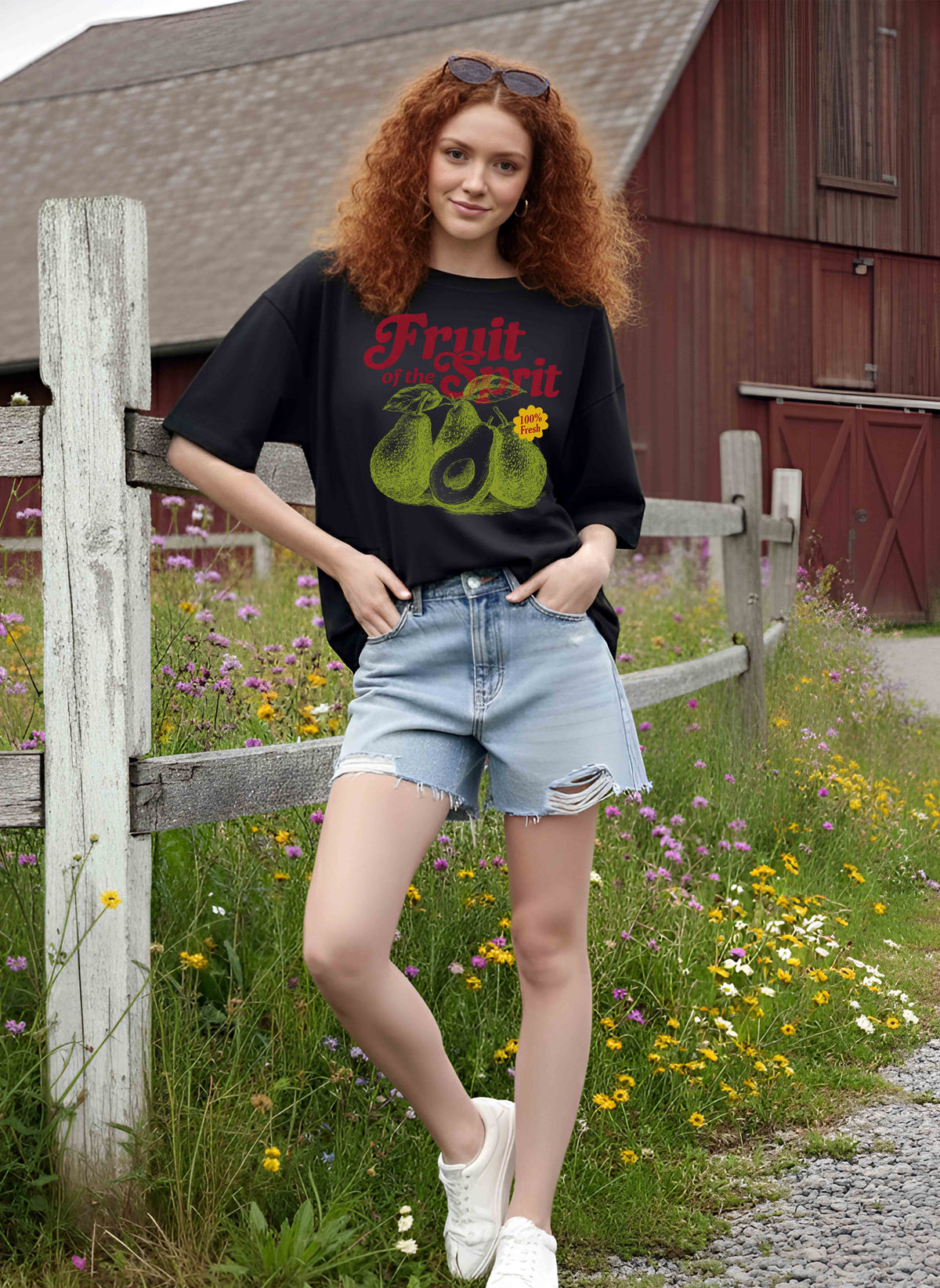 Graphic Oversized Tshirt Fruit