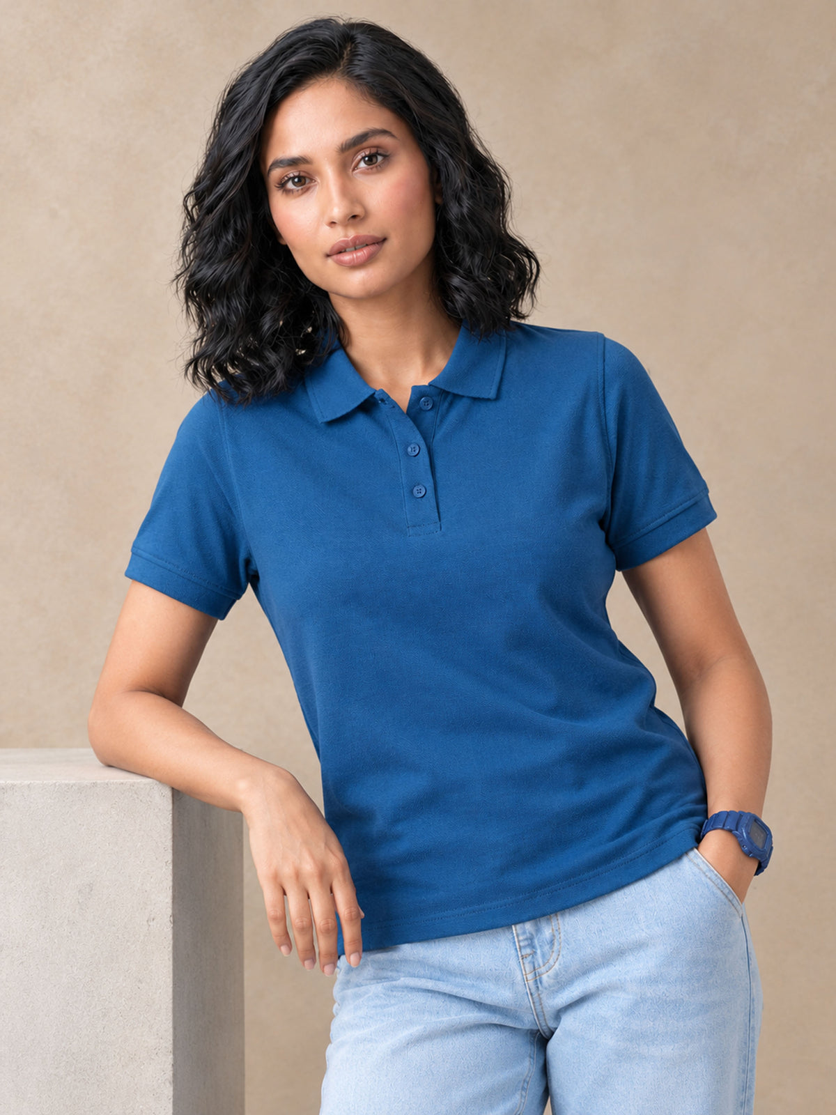 Airforce Blue Polo T-Shirt