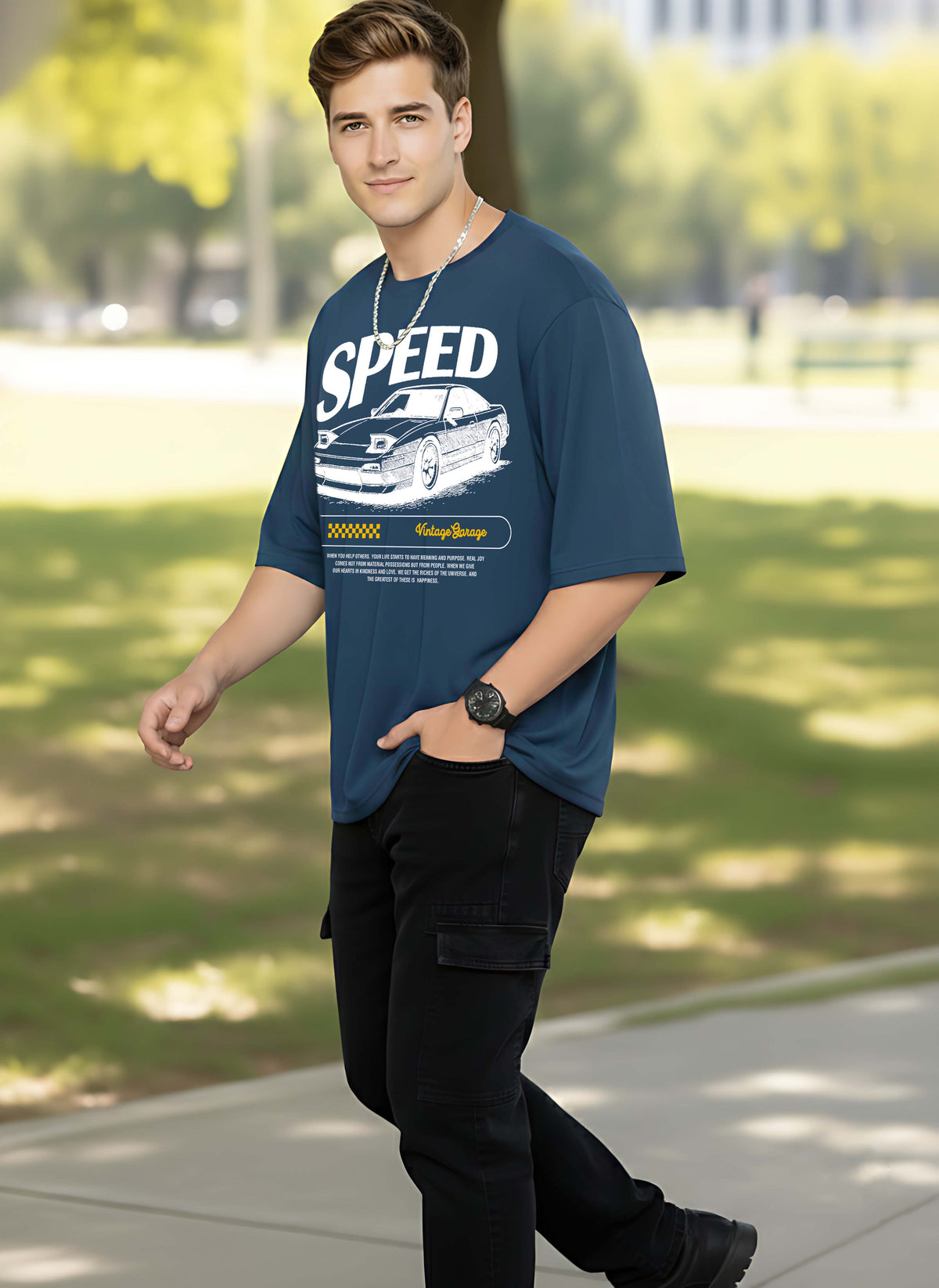 Graphic Oversized Speed Tshirt