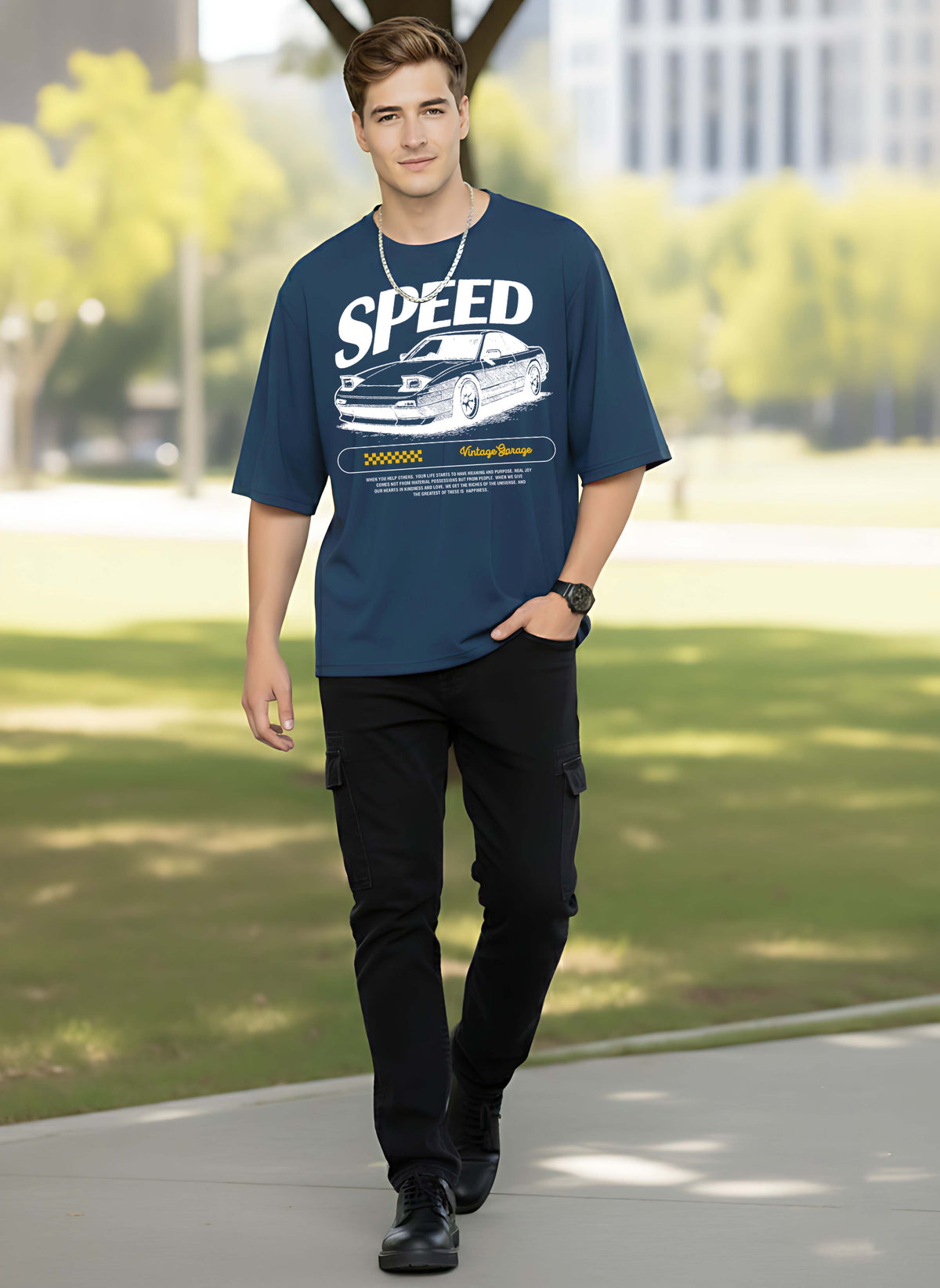 Graphic Oversized Speed Tshirt