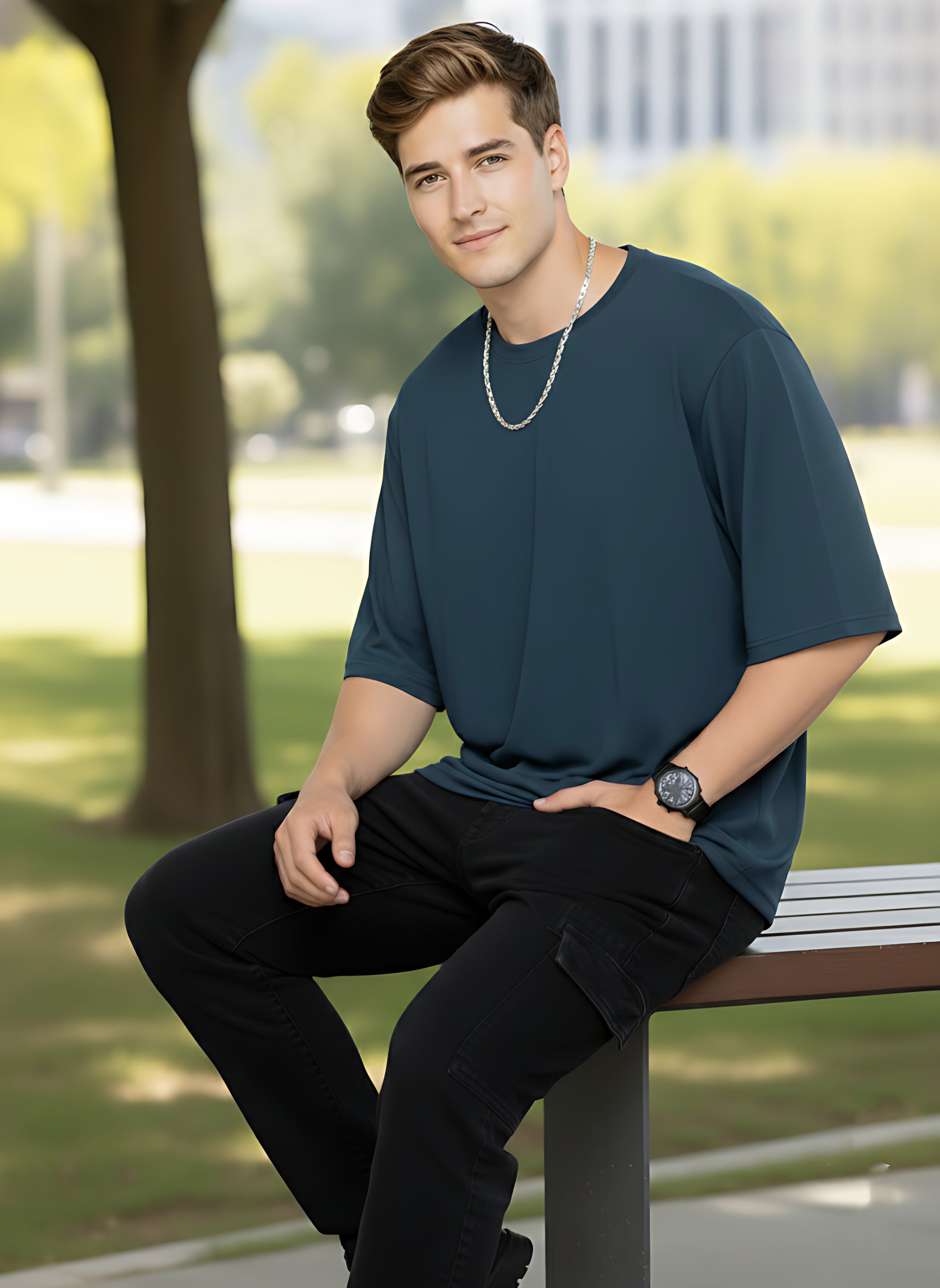 Oversized Blue T-Shirt