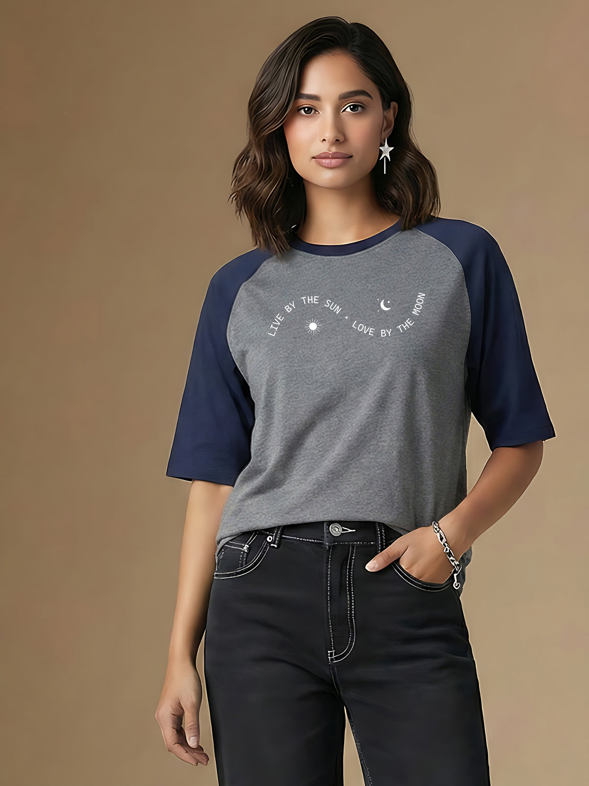 Graphic Raglan Sleeve The Sun