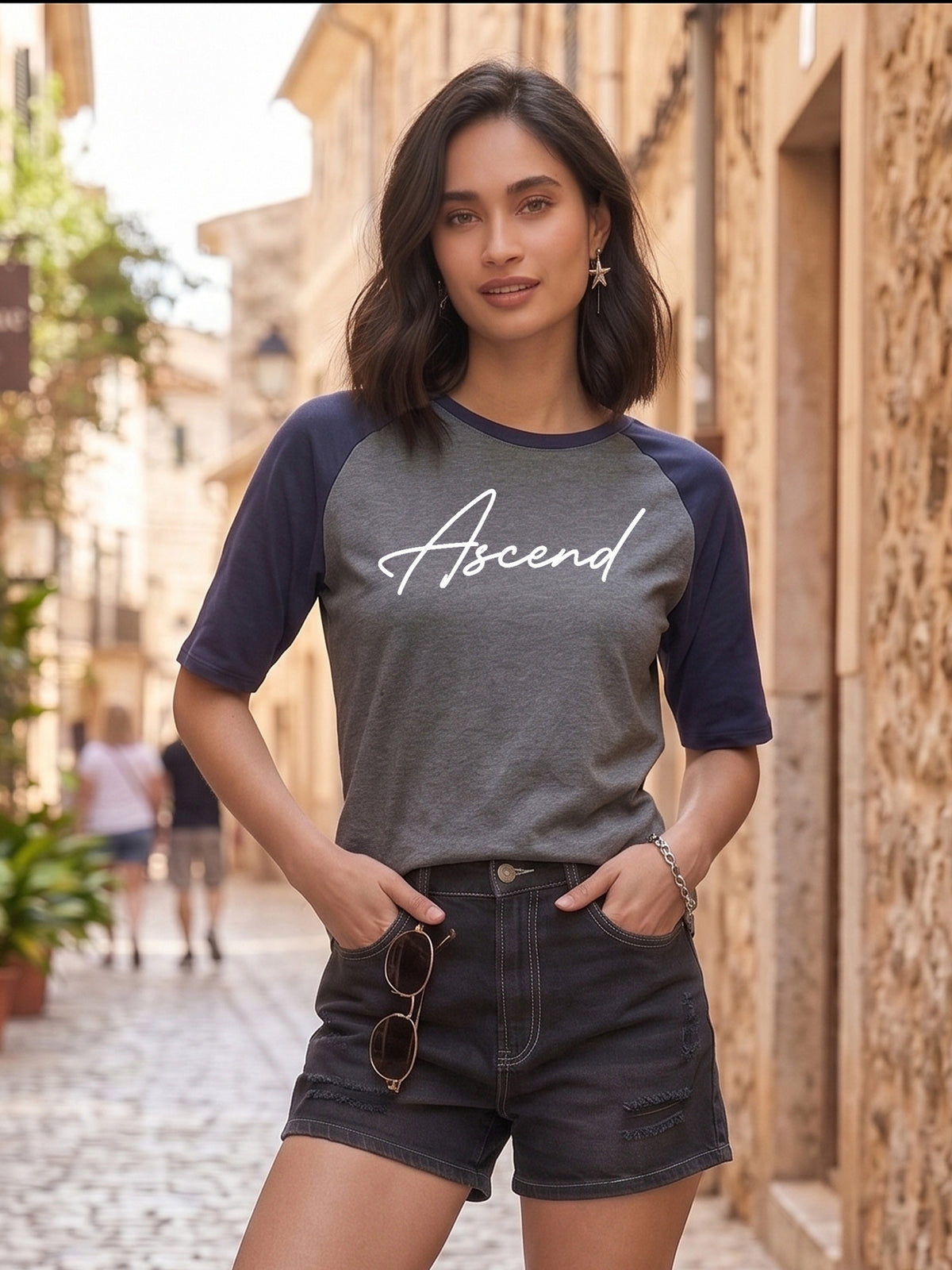 Graphic Raglan Sleeve Ascend