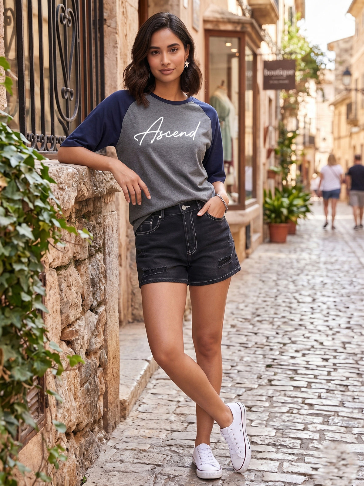 Graphic Raglan Sleeve Ascend