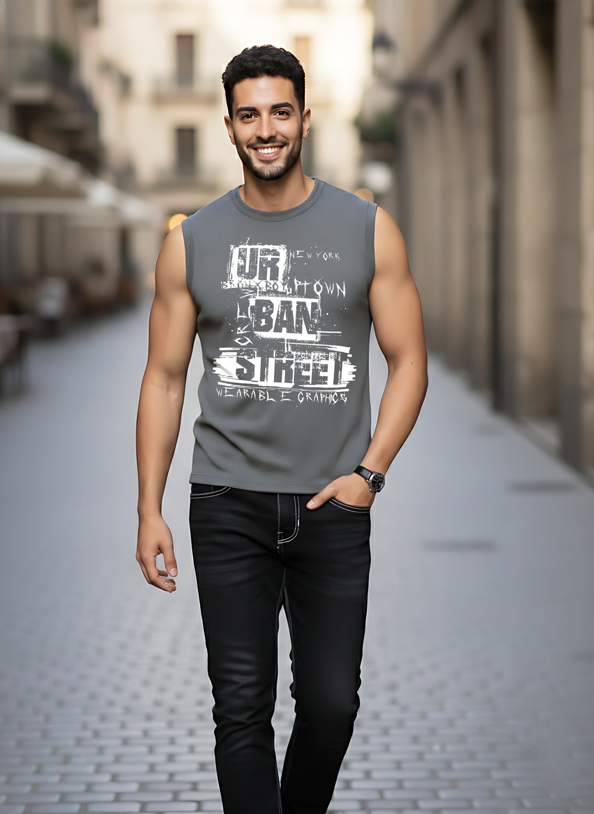 MENS GRAPHIC SLEEVELESS SIGHT