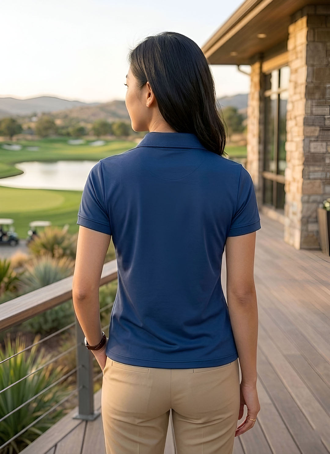 Womens Polo Airforce Blue T-Shirt