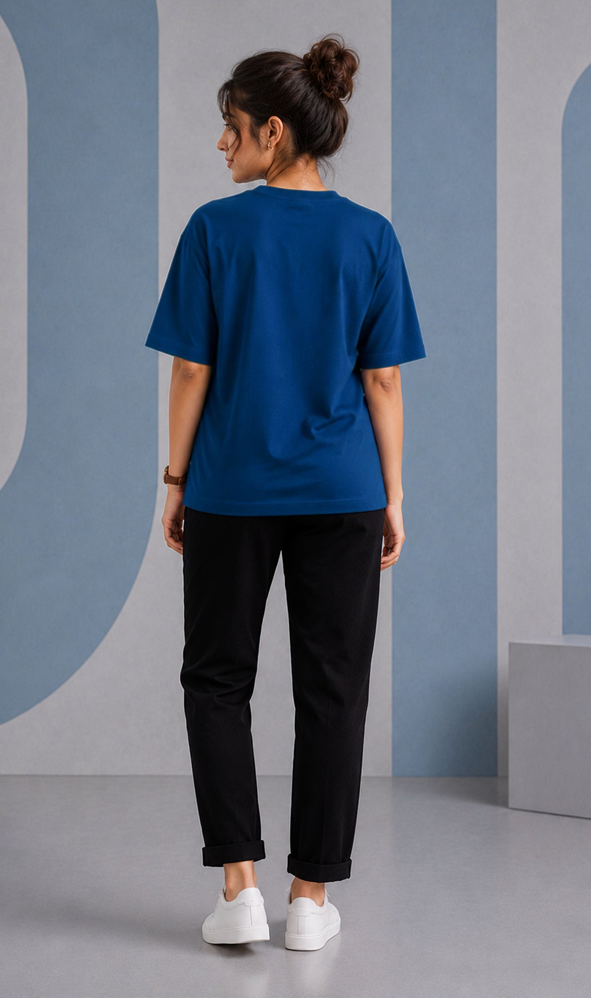 Airforce Blue Oversized T-Shirt