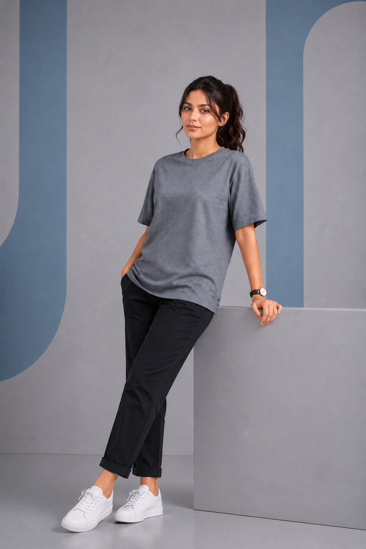 Andhra Melange Oversized T-Shirt