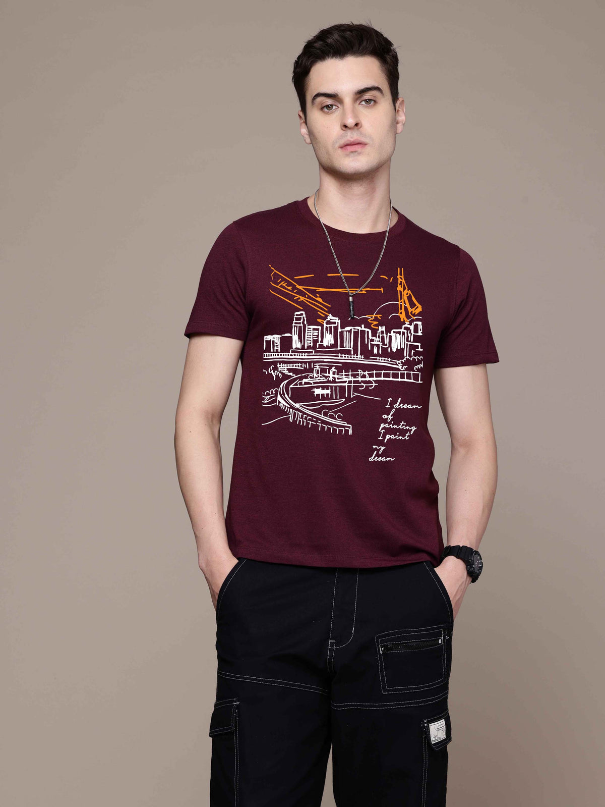 Mens Graphic Regular T Shirt