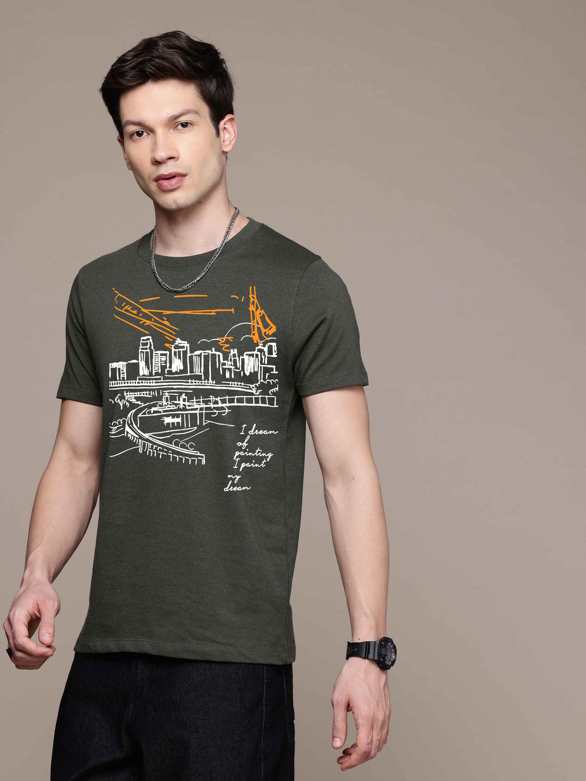 Mens Graphic Regular T Shirt