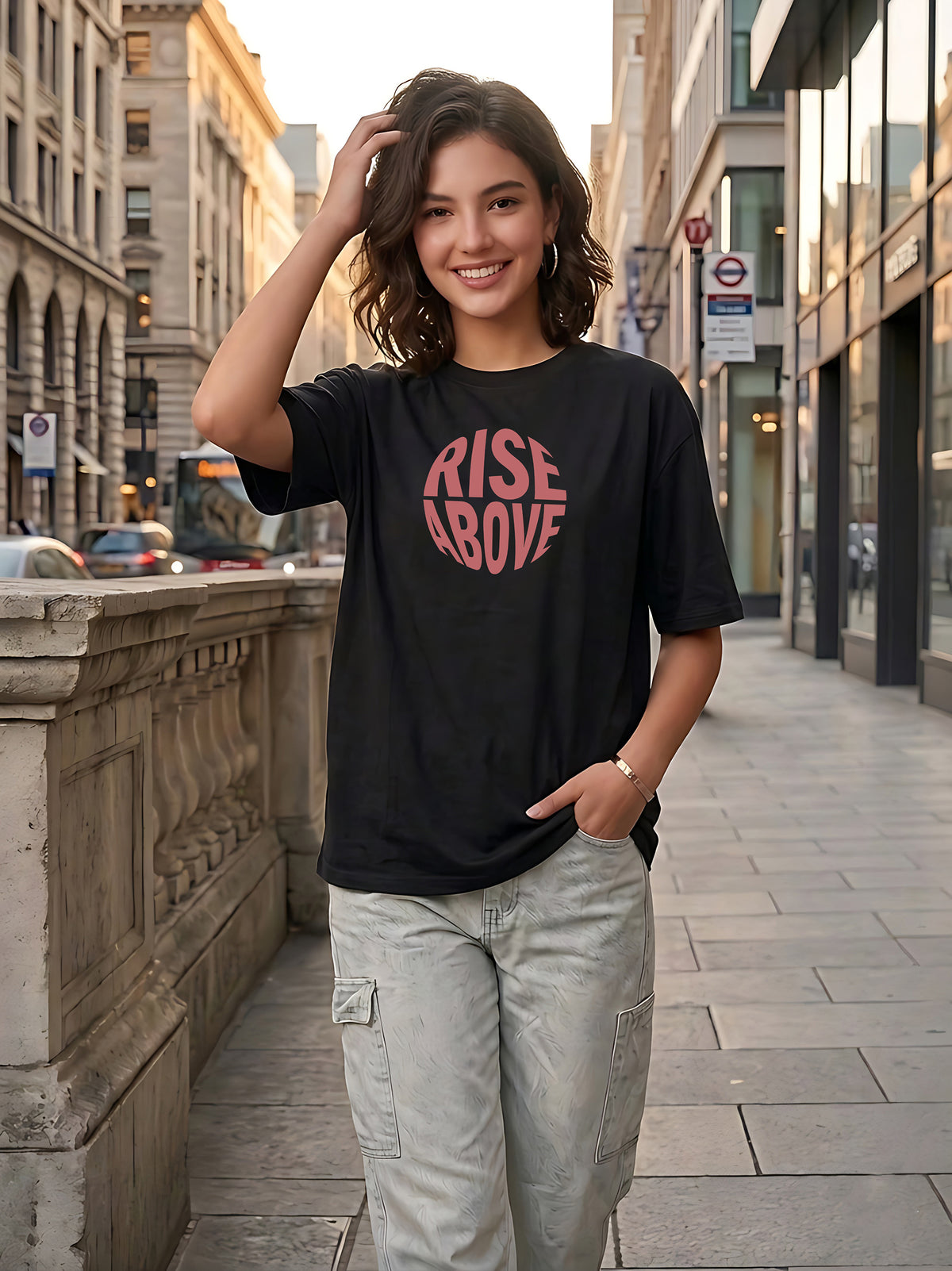 Graphic Oversized T-Shirt Rise
