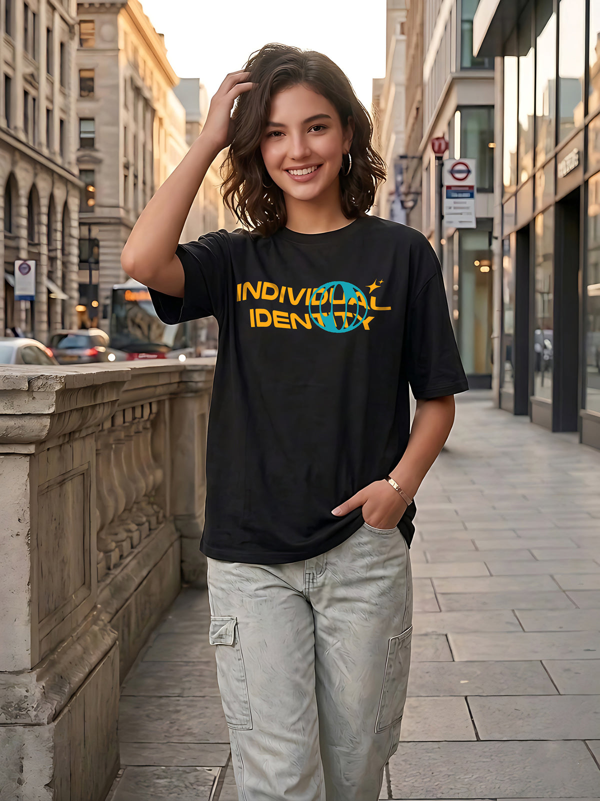 Graphic Oversized T-Shirt Identity