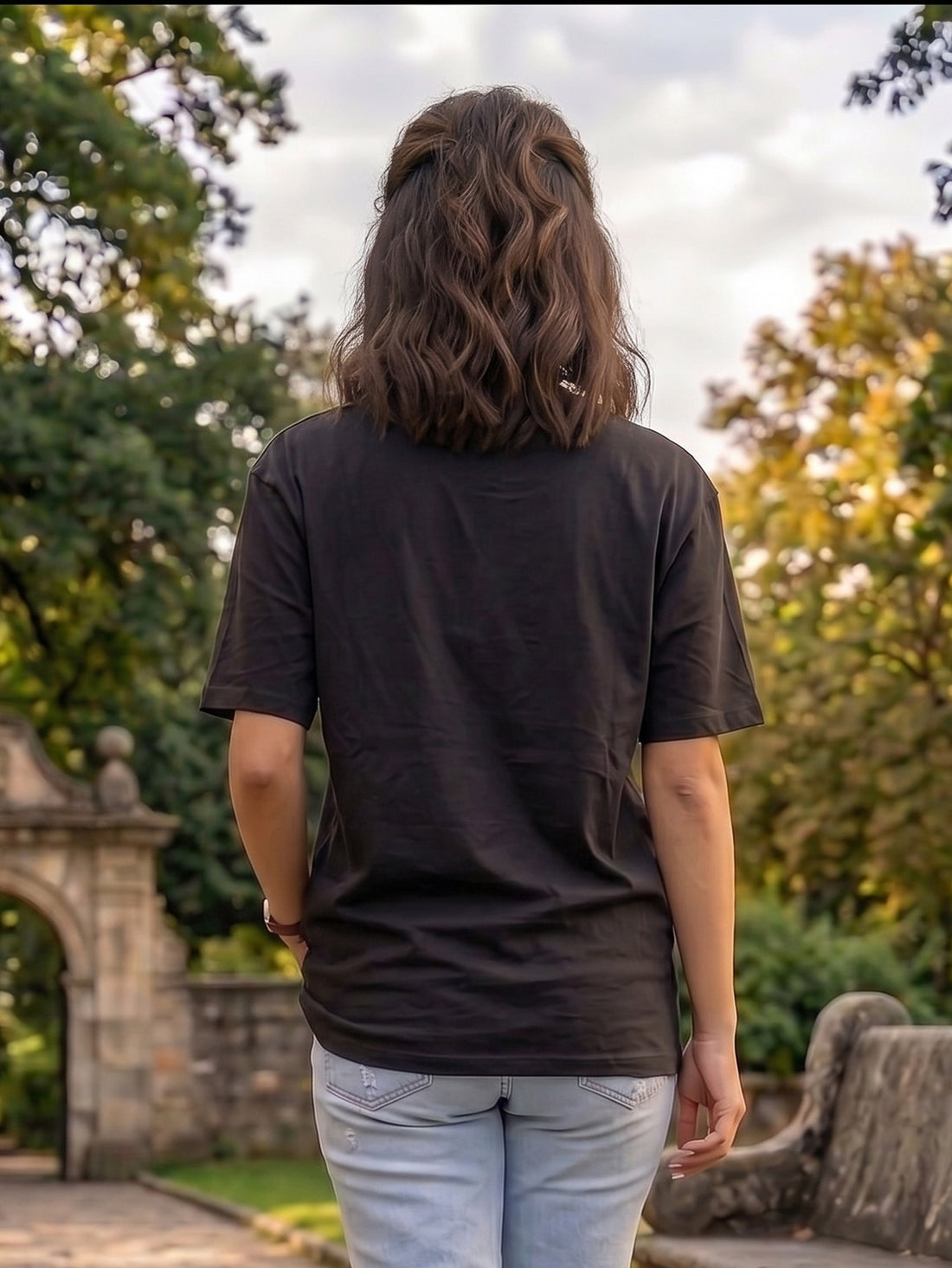 Graphic Oversized T-Shirt Butterfly