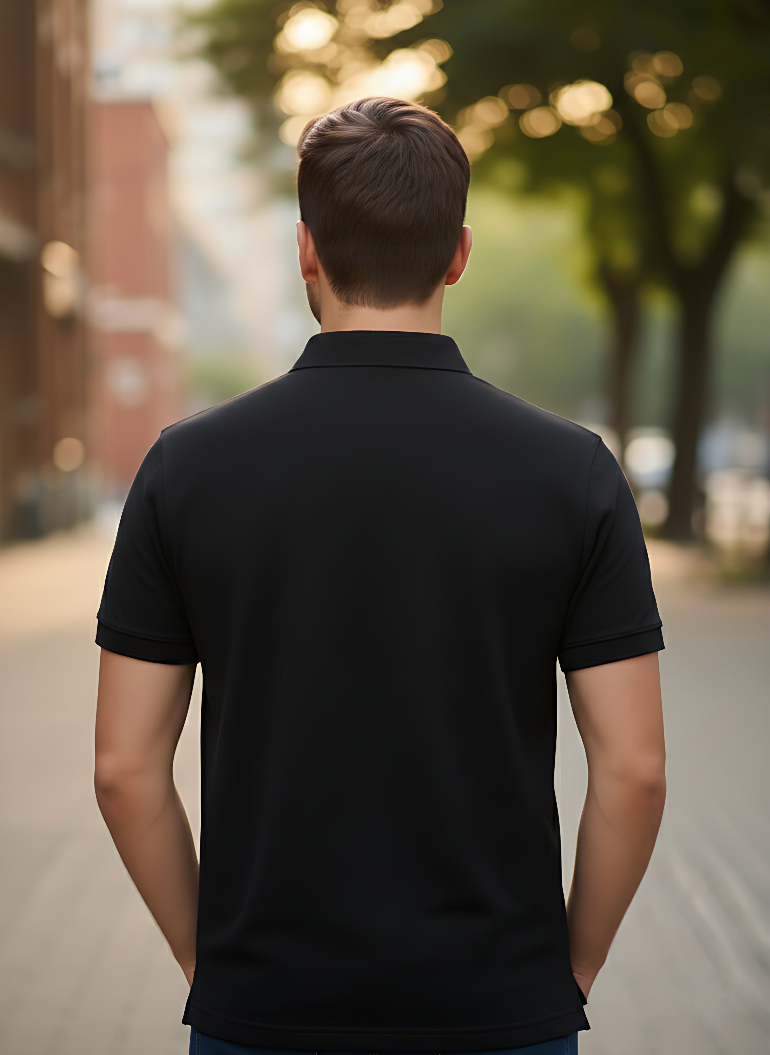 Black Polo T-Shirt