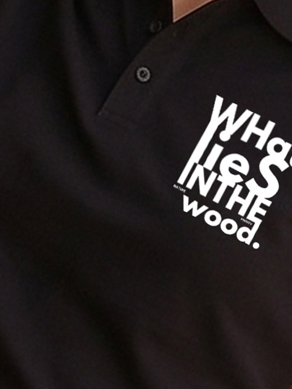 Womens Graphic Polo T-Shirt what lies