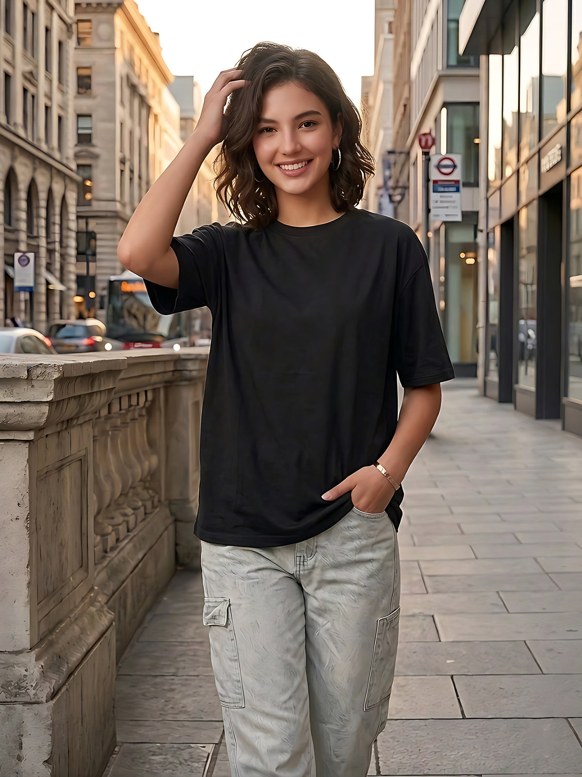 Graphic Oversized T-Shirt Quantum