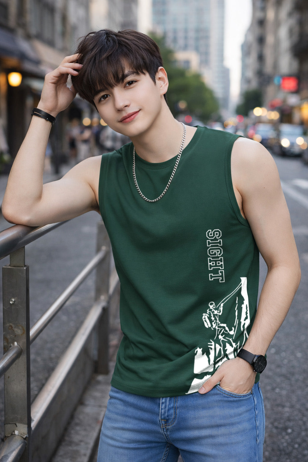 MENS GRAPHIC SLEEVELESS SIGHT