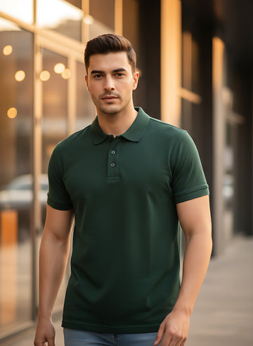 Bottle Green Polo T-Shirt