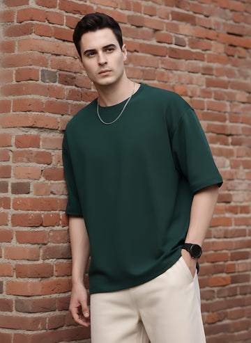 Oversized Bottle Green T-shirt