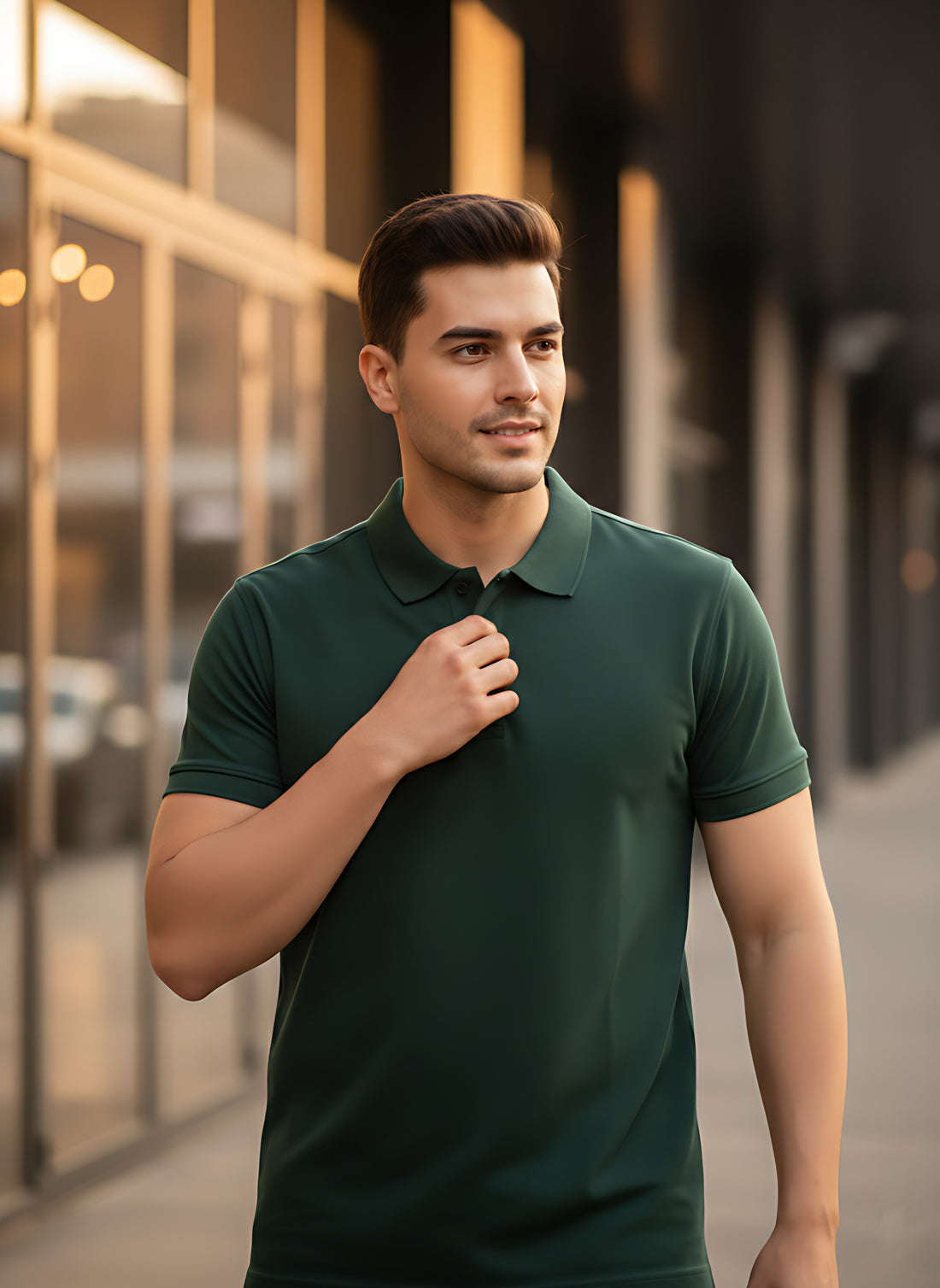 Bottle Green Polo T-Shirt