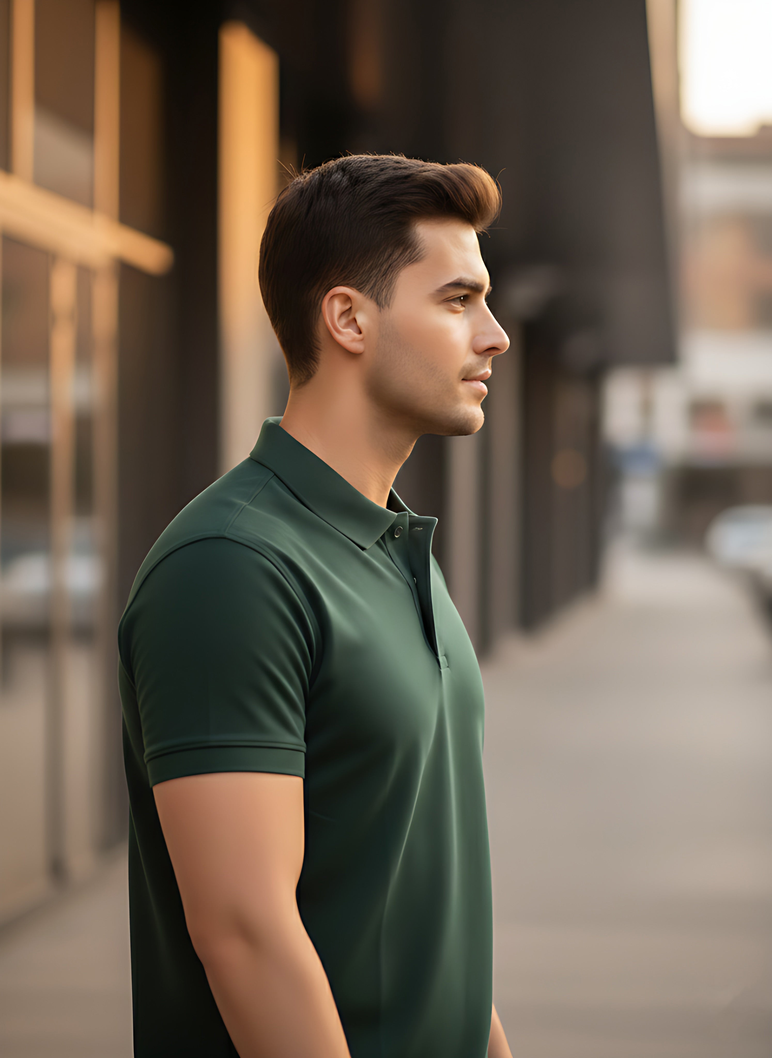 Bottle Green Polo T-Shirt