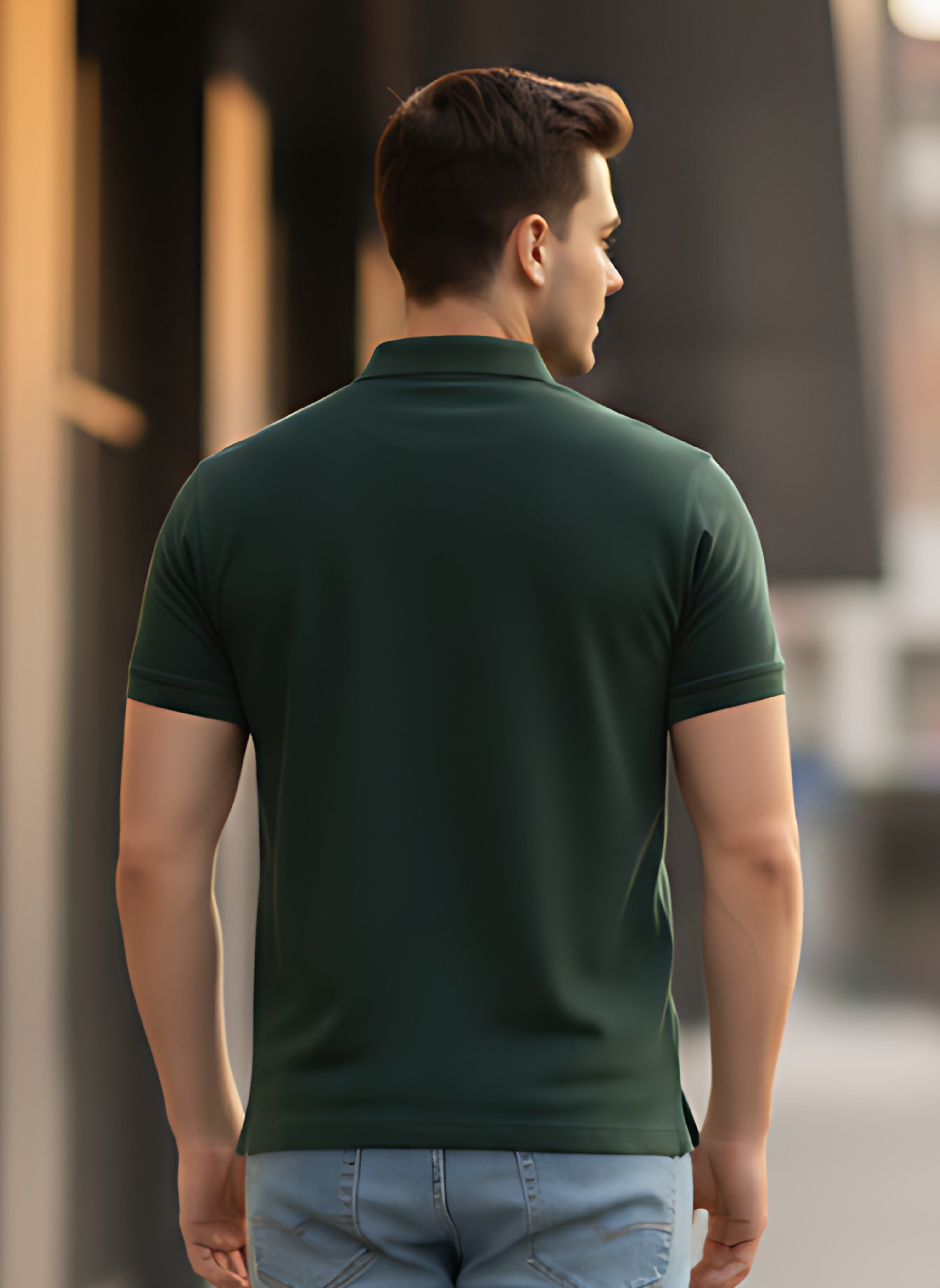 Bottle Green Polo T-Shirt
