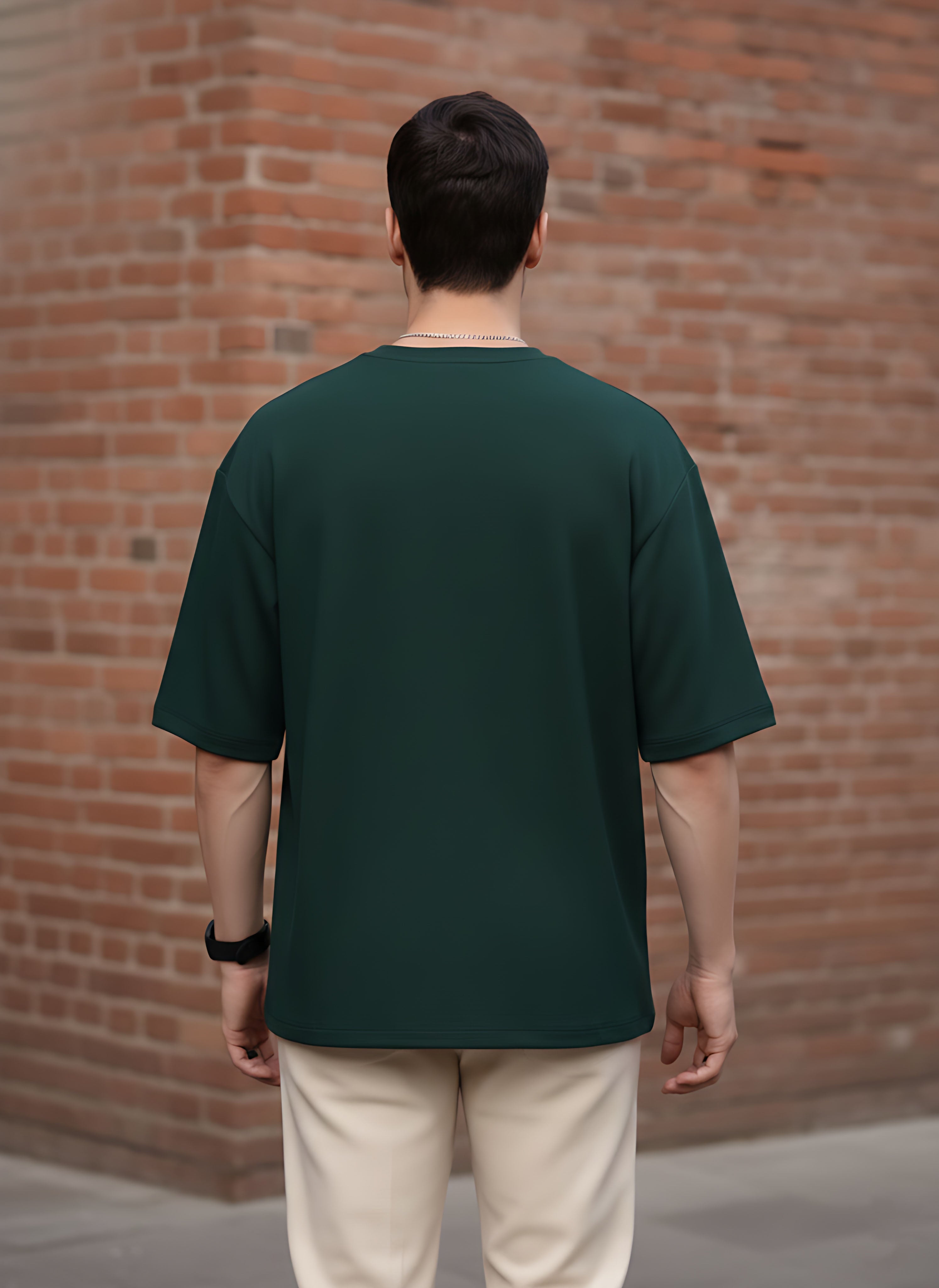 Oversized Bottle Green T-shirt