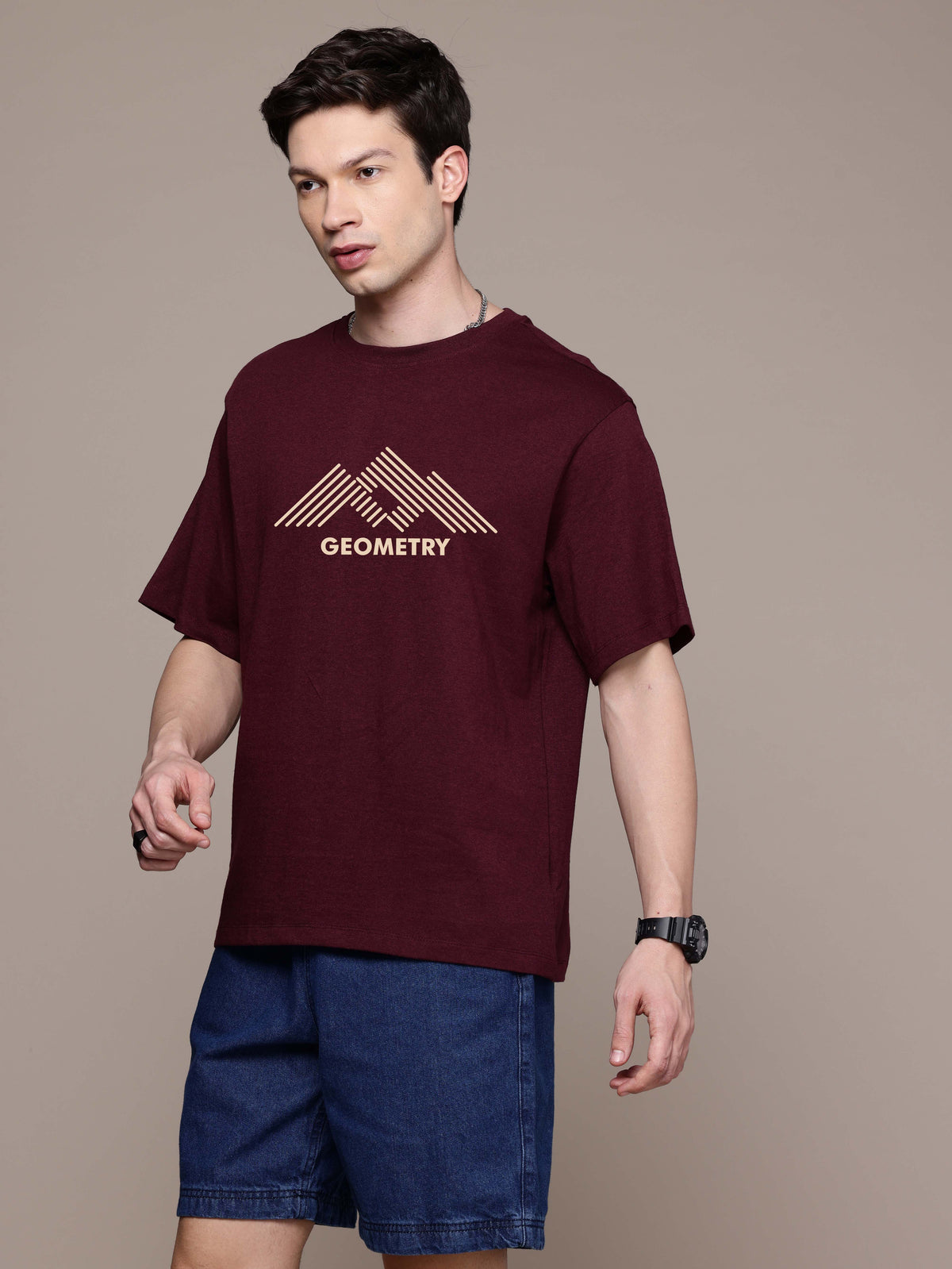 Graphic Oversized Geometry Tshirt