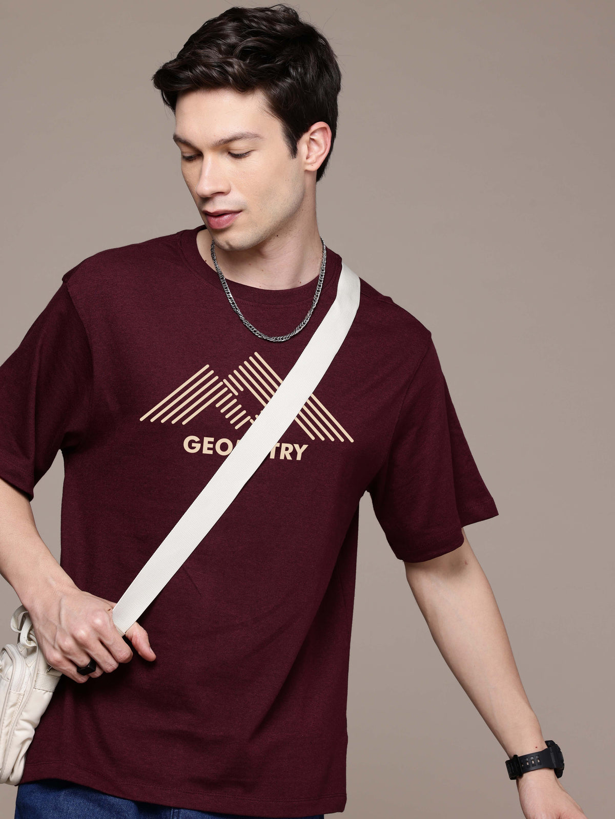 Graphic Oversized Geometry Tshirt