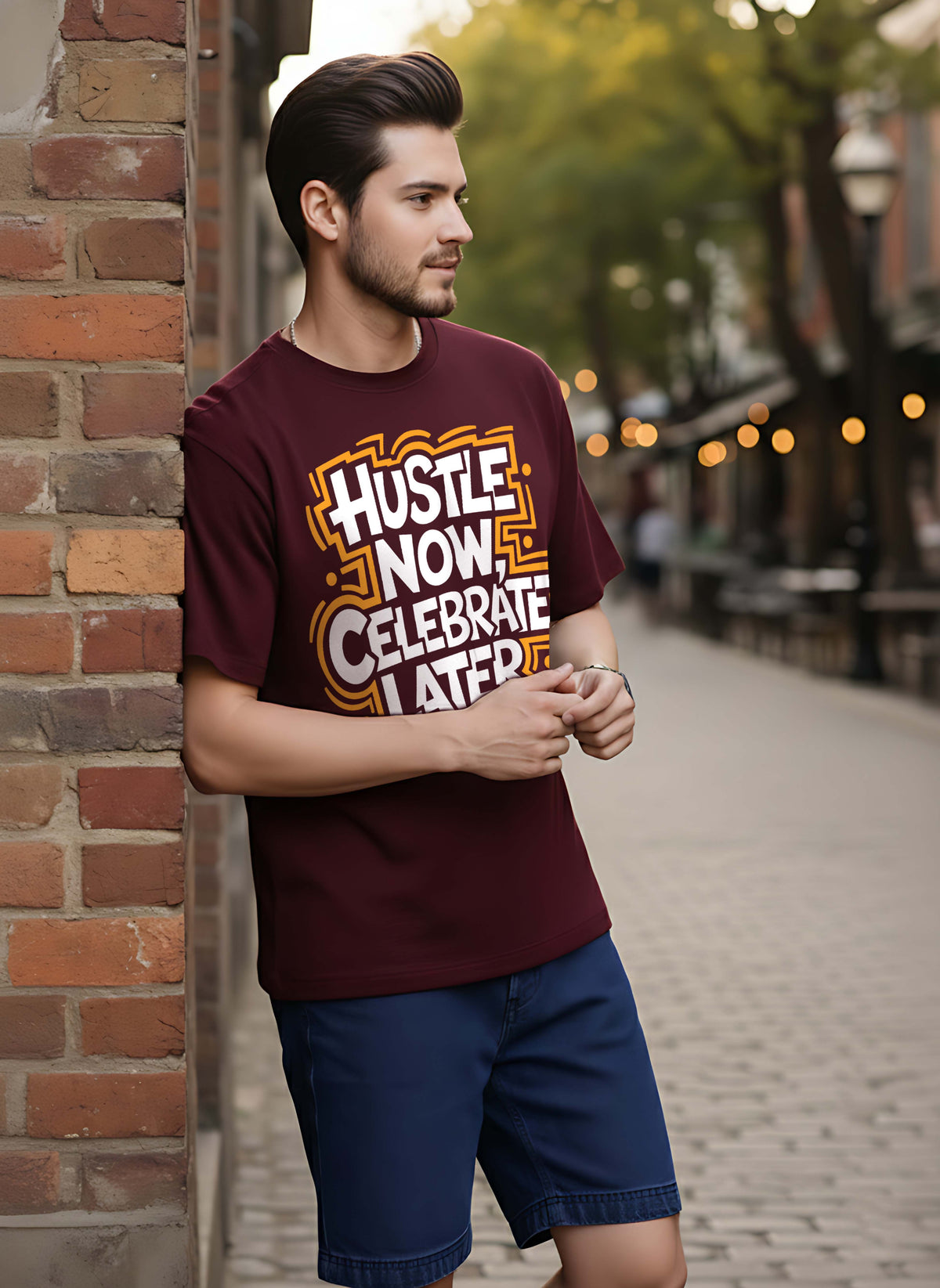 Graphic Oversized Celebrate Tshirt