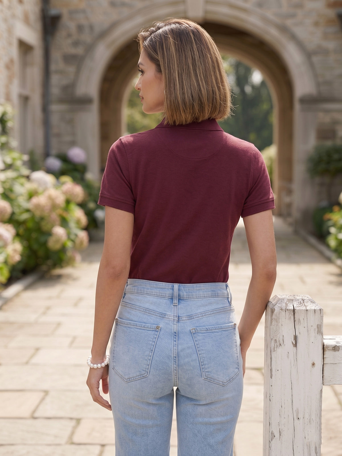 Womens Graphic Polo T-Shirt Expedition