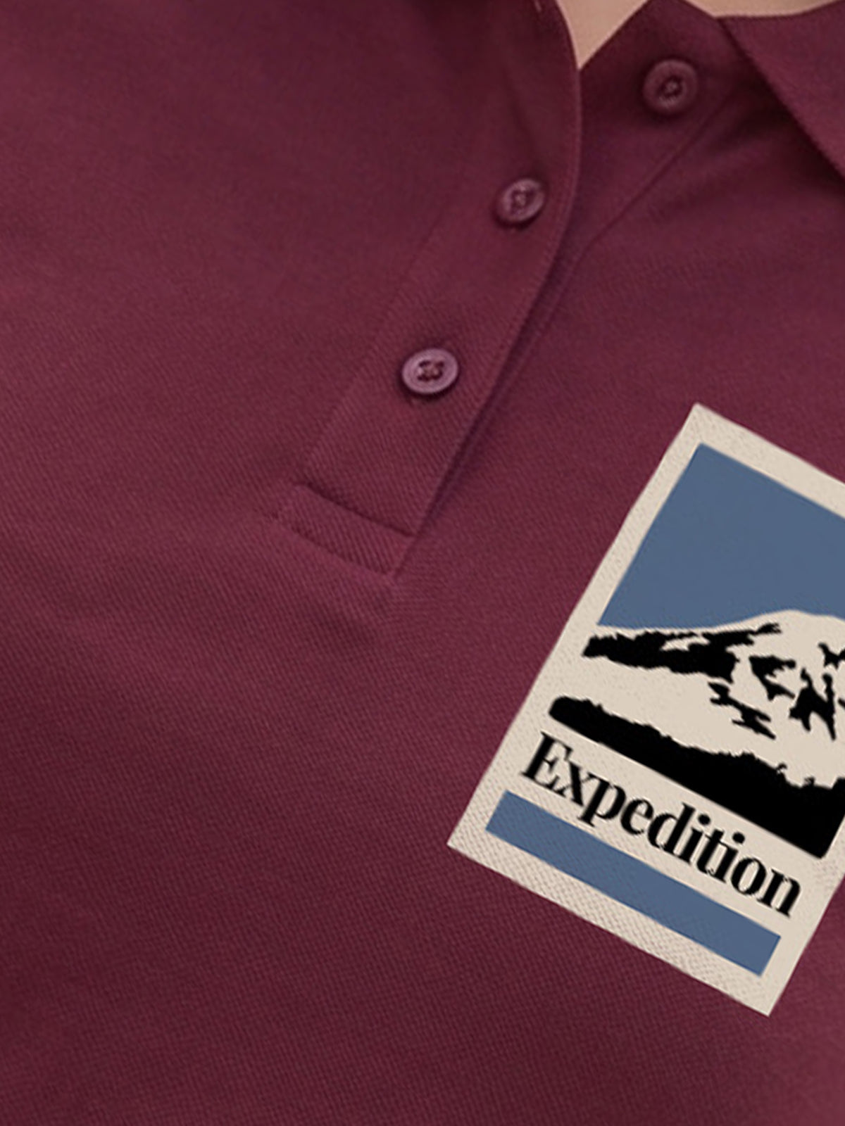 Womens Graphic Polo T-Shirt Expedition