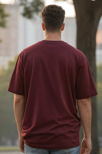 Oversized Bargundy T-Shirt