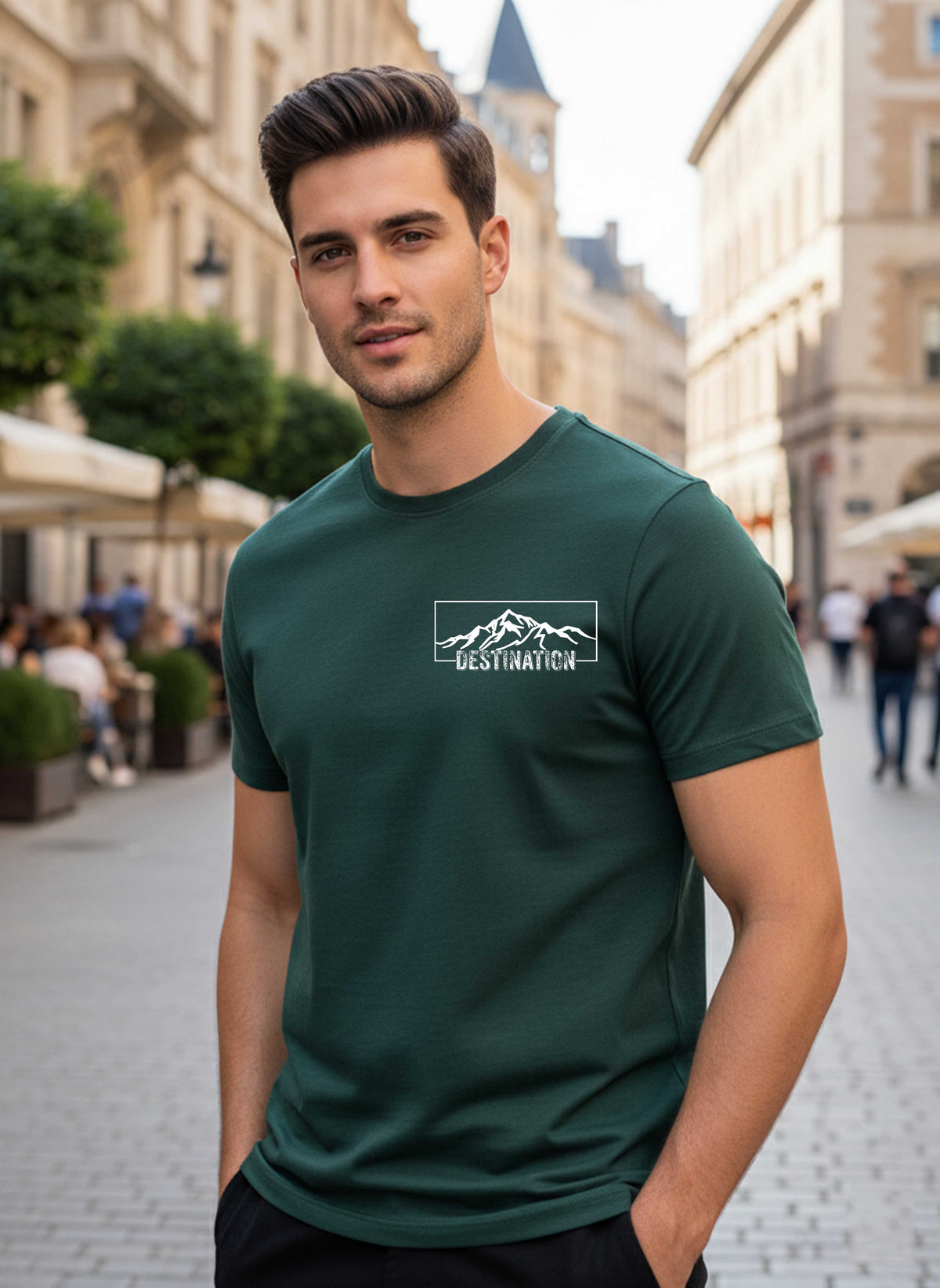 Mens Graphic Regular Half Sleeve T Shirt